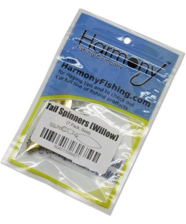 Harmony Fishing Company 7 Pack Tail Spinners - Gold Willow Blade Hitchhikers for Soft Plastic Lures - Buy Online on GoSupps.com