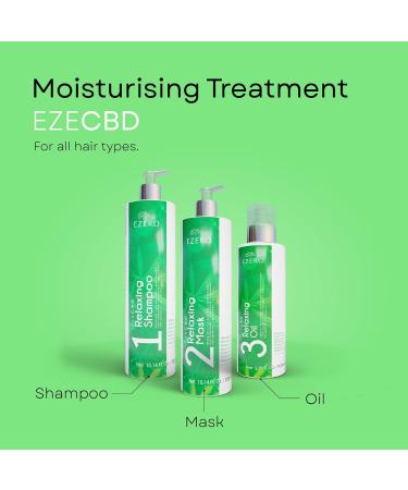 Ezero Hemp Oil Hair Treatments for Dry Damaged Hair - Shampoo, Masks, and Oil - Hair Moisturizer and Treatment - Buy Online on GoSupps.com