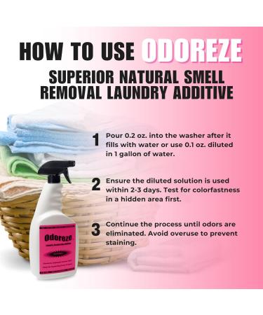 Natural Clothing Smell Removal Laundry Additive | 32 oz Makes 128 Gallons | Effective Laundry Odor Remover - Buy Online on GoSupps.com