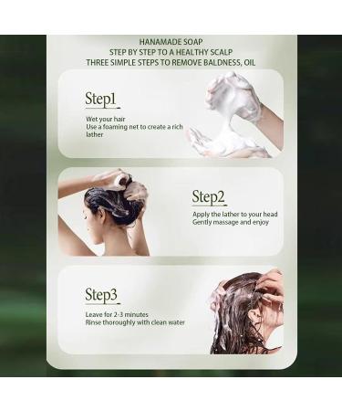 Shampoo Bar 120 Grams Triangle Firming Shampoo Solid Nourishing Hair Oil Control Product for Home Bathroom Gym Hotel Daily Routine Women Lifestyle Lovers Outdoors - Buy Online on GoSupps.com