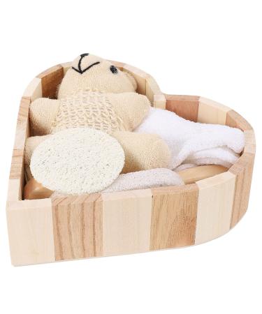 1 Set Box Bath Set Shower Rubbing Supplies Rubbing Bath Tools Bathroom Bath Supplies Scrubbing Face Brush Rub Bath Loofah Slice Bathing Scrubber Kit Scrubber Kit for Bathing