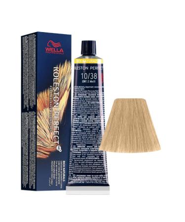 10/38 Lightest Blonde Golden Pearl Wella Koleston Perfect Me+ Rich Naturals 60ml Black10/38 1 count (Pack of 1)