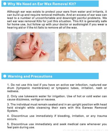 Ear Wash Bottle System Reliable Ear Wash Kit 500ml Save Time at Home - Buy Online on GoSupps.com