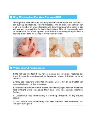 500ml Ear Washer Bottle System - Safe & Professional Ear Irrigation Kit for Children at Home - Buy Online on GoSupps.com