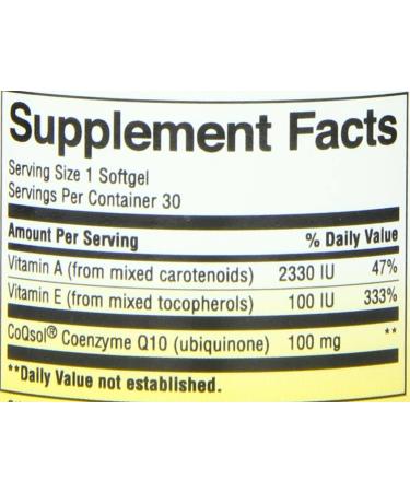 Nature's Way CoQ10 100 mg - 30 Softgels | Heart Health & Energy Support - Buy Online on GoSupps.com