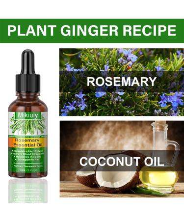 Rosemary Oil for Hair 100% Pure Rosemary Essential Oil for Eyebrow and Eyelash Nourishes The Scalp Stimulates Hair Growth for Men Women 30ml - Buy Online on GoSupps.com