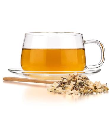 Tealyra Sleepy Nights Rooibos Chamomile Coconut Valerian Herbal Loose Tea 112g - Relaxing Bedtime Blend for Wellness and Calmness - Buy Online on GoSupps.com