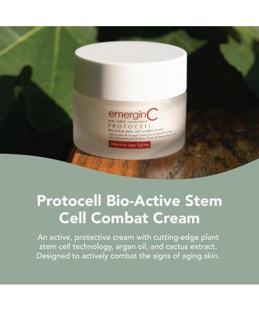 emerginC Protocell Anti-Aging Face Cream - Bio-Active Plant Stem Cell & Hyaluronic Acid Moisturizer | Reduce Fine Lines & Wrinkles (1.7 oz 50 ml) - International Shipping Available - Buy Online on GoSupps.com