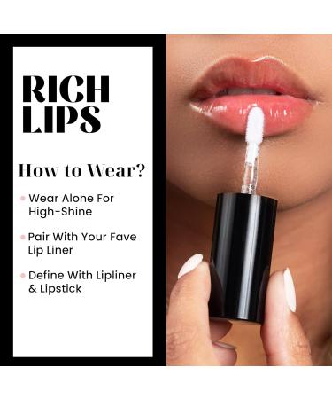 MoistureGloss Hydrating Lip Oil | Fragrance Free Moisturizer for Dry Lips | Jojoba & Vitamin E | Clear High Shine Lip Gloss - International Shipping Available - Buy Online on GoSupps.com
