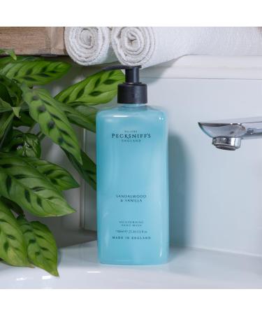 Pecksniff's Classic Sandalwood & Vanilla Hand Wash 750ml - Moisturizing & Luxurious | International Shipping Available - Buy Online on GoSupps.com