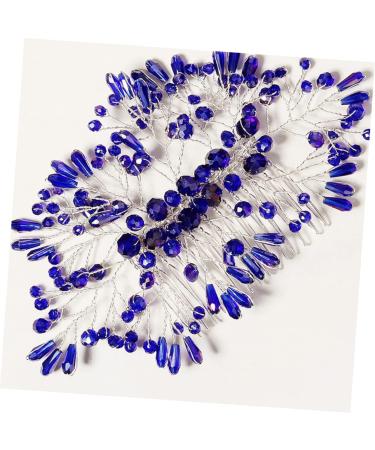 DOITOOL Bridal Crystal Hair Comb Bride Headpieces for Wedding Bridesmaid Hair Comb Wedding Hair Clips Wedding Hair Comb Rhinestone Hair Clip Headgear Miss Blue Crystal Alloy - Buy Online on GoSupps.com