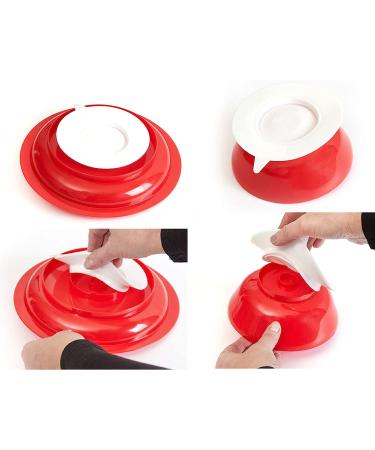 Pekokavo Spill Proof Scoop Bowl and Plate with Suction Base | Elderly/Disabled Self-Feeding Dinnerware Combo Set - Buy Online on GoSupps.com