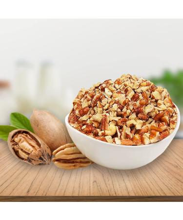 Presto Sales Chopped Pecans 16 Oz - Raw Unsalted Natural, Non-GMO for Keto/Paleo - Low-Cholesterol, Dairy-Free, Sugar-Free - Vitamins, Protein, Fiber - Resealable 1 lb Bag - Buy Online on GoSupps.com