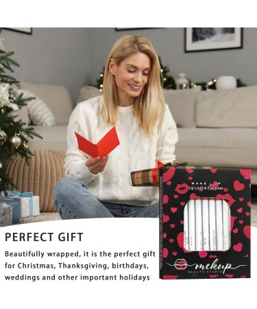 Lipliner Pencil Set of 12 Matte Waterproof Lip Makeup Pencils for Women Nude Lip Liner Collection for Precise Definition Long Lasting Finish for All Day Wear - Buy Online on GoSupps.com