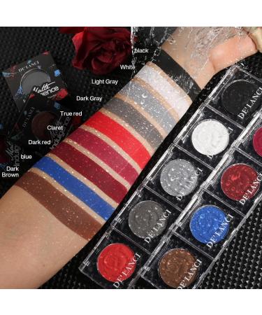 DE'LANCI Palette de fards paupi res Single Pearl Maquillage mat imperm able pigment Ghost Bride v g tal #02 Blanc - Buy Online on GoSupps.com