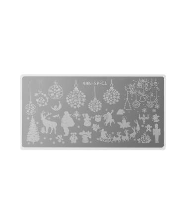 99nails Christmas Stamping Plate - Premium Nail Art Tool for Festive Designs | International Shipping Available - Buy Online on GoSupps.com