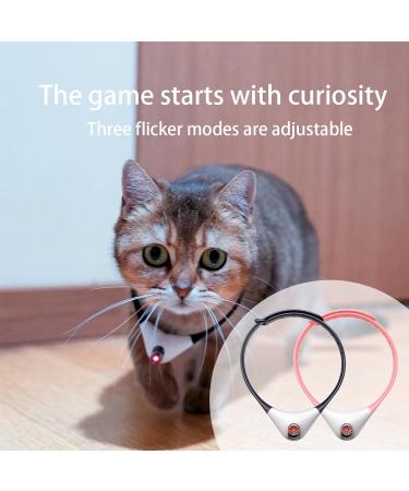 CJHZQYY Rechargeable Laser Pointer Collar for Cats Wearable Automatic Cat Laser Collar Toy for Indoor Kittens & Cats Electric Cat Collar Smart Toy Pet Exercise Toys (Black) - Buy Online on GoSupps.com
