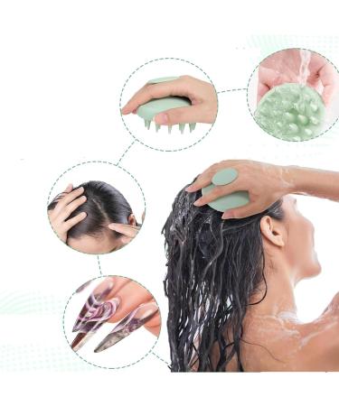 Silicone Shampoo Brush - Scalp Massage Device for Hair Growth & Cleansing - Buy Online on GoSupps.com