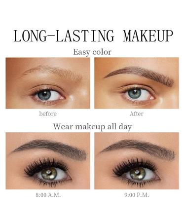 Vibely 2-in-1 Mascara Set - 5x Longer Voluminous Eyelashes, Waterproof & No Clumping - Includes 4D Silk Fiber Mascara, Eyeliner, Eyebrow Pencil - Long Lasting Salon Kit (Silver) - Buy Online on GoSupps.com