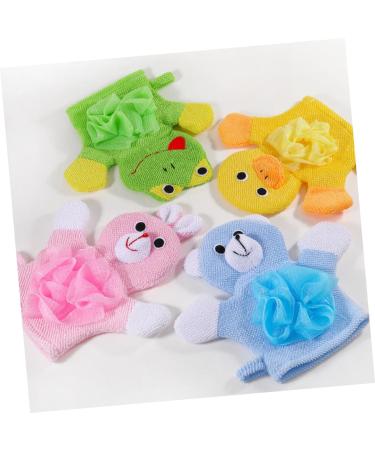 12 Pcs Cartoon Shower Gloves for Kids - Fun Bath Toys & Massage Mitts | Ipetboom Soft Bath Sponge Set - Buy Online on GoSupps.com