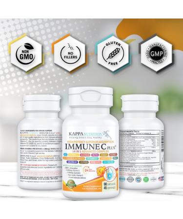 Quercetin 1 000mg Vitamin C 1 000mg Zinc 50mg Vitamin D3 5 000iu Selenium Copper Acerola Ginger Rutin Bitter Orange Rose Hips Echinacea Immune C Plus 14 in 1 Immune C Plus (120 Count) - Buy Online on GoSupps.com