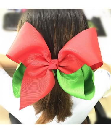 ZOONAI 6 Inch Women Girls Hair Bows Boutique Christmas Party Hair Clip Teens Hairpin - Light Blue Pink - Buy Online on GoSupps.com