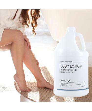 Hotel Emporium 1 Gallon Bulk Body Lotion Refill - Cruelty-Free White Tea Scent for Hotels Motels & Gyms - Essential Guest Bathroom Supplies - Buy Online on GoSupps.com