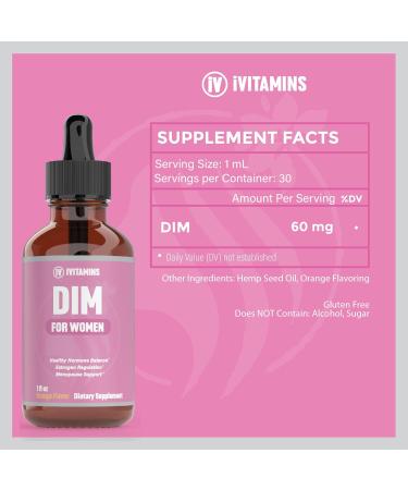 Buy DIM Supplement for Women Estrogen Support Acne Relief | 1 fl oz Orange Flavor | Shop Internationally - Buy Online on GoSupps.com