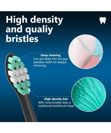 YMPBO 10pcs Replacement Toothbrush Heads & 30pcs Floss Picks for AquaSonic Black/Vibe/Duo Series Pro Toothbrush - Buy Online on GoSupps.com