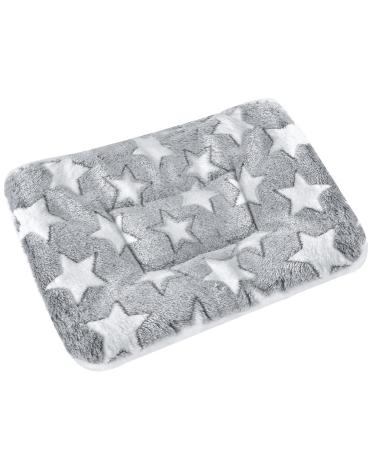 catadog Small Animal Bed Mat, Soft & Warm, Suitable for Guinea Pig, Hamster, Rabbit, Rat and Bearded Dragon X-Large(13.3''x9.4'') Star Grey