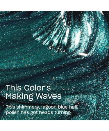 Buy OPI Nail Lacquer - This Color's Making Waves | Dark Green Shimmer Nail Polish | Vegan Fast Drying Chip Resistant - Buy Online on GoSupps.com