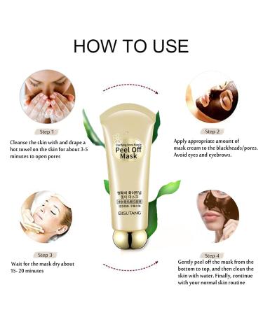 Peel Off Face Masks - Blackhead Remover Deep Cleansing Herbal Cream for Acne & Oil Control - Buy Online on GoSupps.com