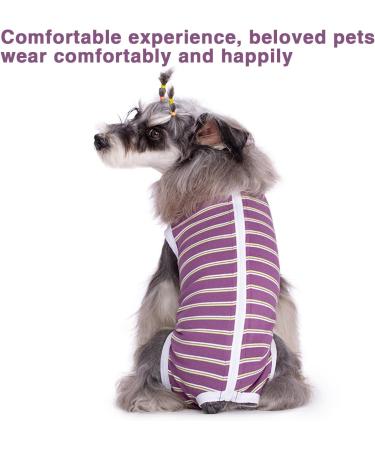 Recovery Suit for Dog Puppy Medical Surgical Suit Pet Anti-licking Surgery Suit Dog Surgical Recovery Suit Dog Surgical Onesie Suit Dog Surgical Vest for Abdominal Wounds (Purple M) M Purple - Buy Online on GoSupps.com