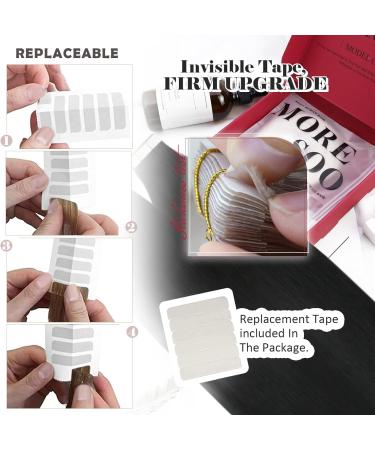 Moresoo 26 Inch Jet Black Human Hair Tape in Extensions 20 Pieces/50g #1 Real Hair Extensions - Buy Online on GoSupps.com