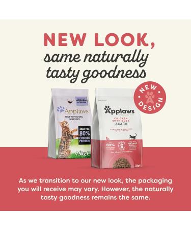 Applaws Cat Dry Food Adult - Grain-Free Chicken with Duck 7.5kg | Premium Quality for Healthy Cats - Buy Online on GoSupps.com