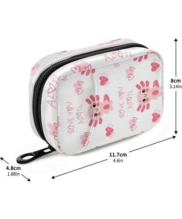 Pfrewn 7-Day Axolotl Pill Organizer Case - Travel-Friendly Vitamin & Medicine Holder Pouch Bag - Buy Online on GoSupps.com