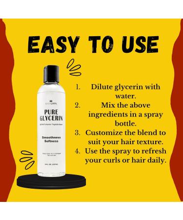 Black Queen 100% Pure Vegetable Glycerin USP & Kosher Grade Made in USA Hair & Skin Moisturizer for 4C Hair Dry Skin & DIY Beauty (8 oz (pack of 2)) - Buy Online on GoSupps.com