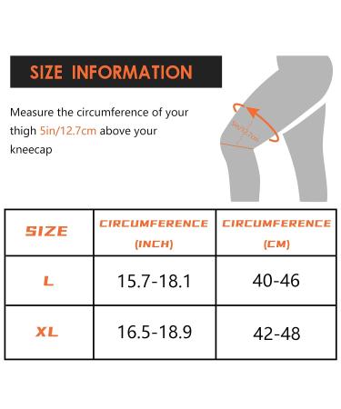 2 Pack Professional Ultra Knee Compression Sleeve for Men Women - Grey Large - Knee Braces for Pain Relief and Support - Buy Online on GoSupps.com
