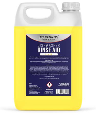 Buy McKLords Commercial Dishwasher Rinse Aid - Lemon Fragrance 5L | Ideal for International Shipping - Buy Online on GoSupps.com