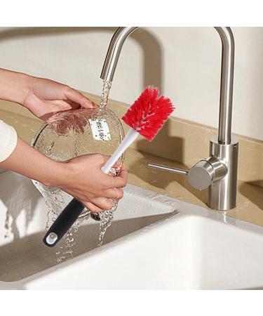 Shakven Water Bottle Cleaner Brush - Bottle Scrubber Brush with Ergonomic Handle - Cup Cleaner Kitchen Scrub Cleaning Brushes for Cup Wine Glasses Coffee Mugs Tumblers Wine Decanters - Buy Online on GoSupps.com