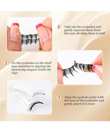 LFCFBH Magnetic Eyelashes Kit Magnetic Lashes with Applicator 2 Pairs Natural Look No Glue Needed - Buy Online on GoSupps.com