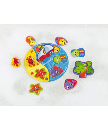 Playgro 9-Part Floating Bath Puzzle for Kids | Colorful Animal Motifs | BPA-Free | Ages 6 Months+ | 25x25 cm - Buy Online on GoSupps.com