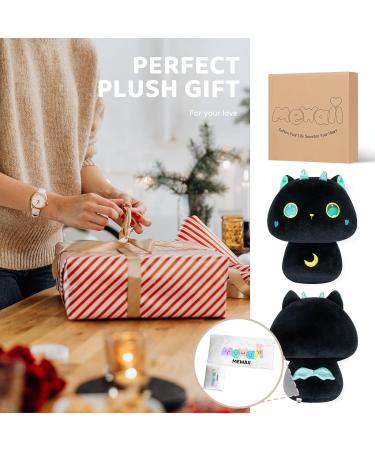 Mewaii 14'' Soft Big Eyes Cat Mushroom Stuffed Animal Plush Pillow Toy - 14 Inch Squishy Cat with Big Eyes - Buy Online on GoSupps.com