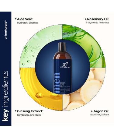 artnaturals Men s Fresh Body Wash Natural Shower Gel that Cleanses Refreshes Deodorizes & Moisturizing (16 Fl Oz -Pack of 1) - Buy Online on GoSupps.com
