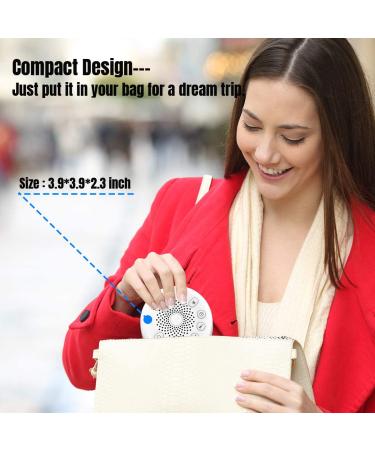 Easysleep White Noise Machine with 25 Soothing Sounds, Night Lights, Memory Function - 32 Levels of Volume, 5 Sleep Timer - AC/USB Powered for Relaxation - Buy Online on GoSupps.com