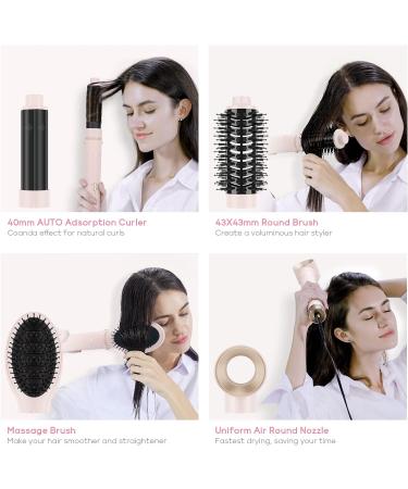Parwin Pro Beauty 4-in-1 MaxAIR Styler Hair Dryer Brush Set - Hairdryer, Curler, Hot Brush for Styling, Volumizing, and Curling with Ion Care - High-Speed Motor - Pink - Buy Online on GoSupps.com
