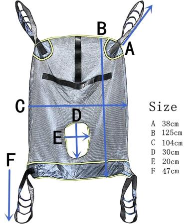 Compatible Mesh Full Body Sling with Commode Opening Patient Aid Full Body Mesh Commode Patient Lift Sling Polyester Slings - Large 500 Lb. (230 Kg) Max - Buy Online on GoSupps.com