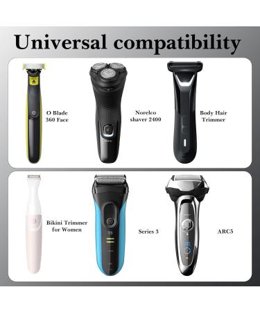 Linkidea Electric Razor Holder for Men - Folding Shaver Storage Stand & Shower Organizer Compatible with Philips 2400 Braun Series 3 5 6 - Stylish Black Design - Buy Online on GoSupps.com