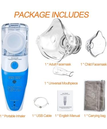 Portable Ultrasonic Mesh Nebulizer for Breathing Treatment - OTC, Self-Cleaning Mode, Adjustable Gear - Ideal for Adults & Kids - Buy Online on GoSupps.com