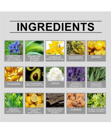 Organic Herbal Salve 4oz | Comfrey Herbal Balm | Natural Skin Care Ointment (2pc) - Shop Internationally - Buy Online on GoSupps.com
